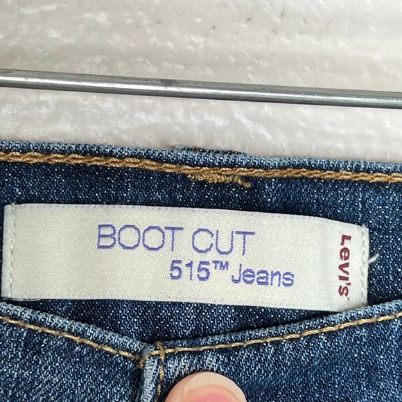 Levi's 515 PLUS SIZE Bootcut Studded Flap Pockets Jeans Medium Wash 14 - Picture 4 of 8